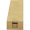 Ekena Millwork 3-inch W x 6-inch D x 6-inch H Copenhagen Rough Cedar Woodgrain TimberThane Knee Brace, Primed BRCUR03X06X06CHGRCPR - alternate 2